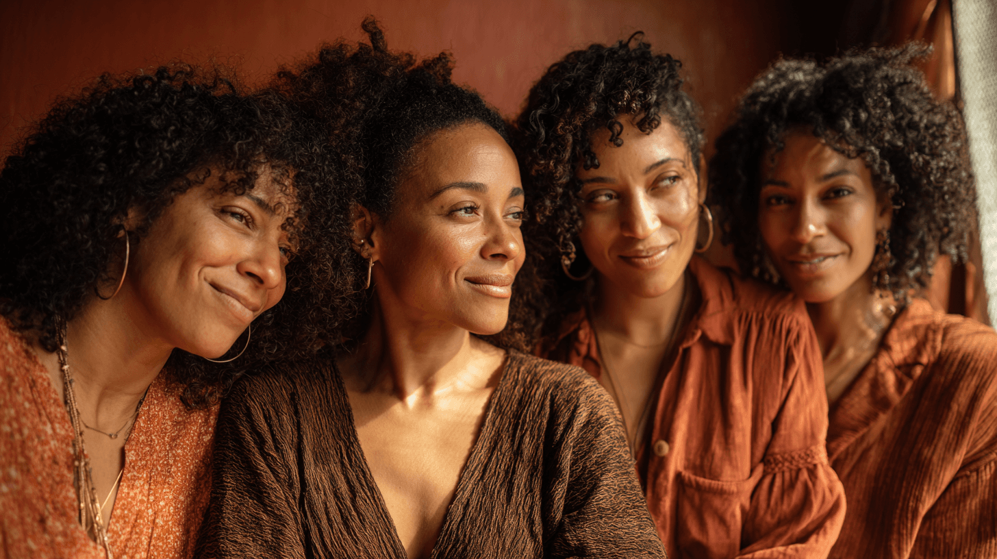 Women with arms around each other